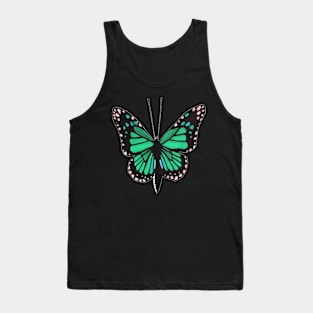 Butterfly 02q, transparent background Tank Top